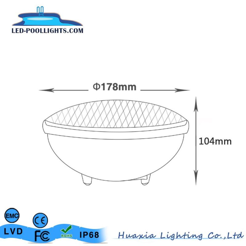 AC12V 1500lm White PAR56 LED Underwater Swimming Pool Light