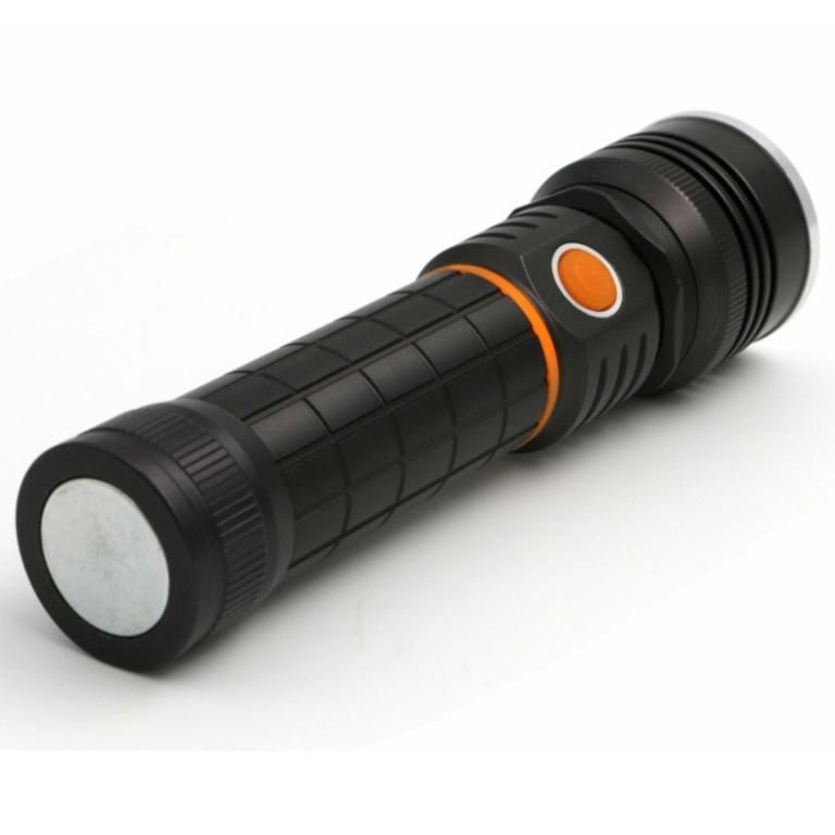 Hot Sale Portable LED Torch Lamp Powerful 10W Torch Light with Magnetic Base Zoomable Tactical Flashlights 800 Lumen Rechargeable LED Flashlight