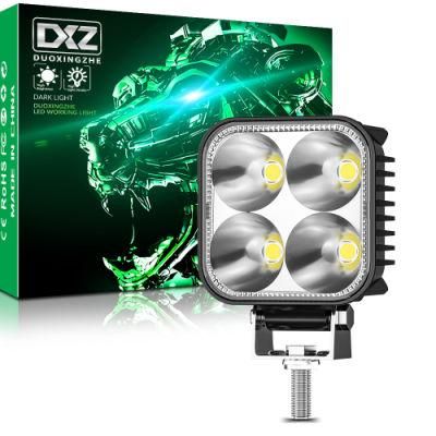 Dxz 7070 Mini 4LED Ultra Bright Floodlight Auto Driving Light Fog Light LED Work Light for Vehicle/Truck/Car/Motorcycle/ATV