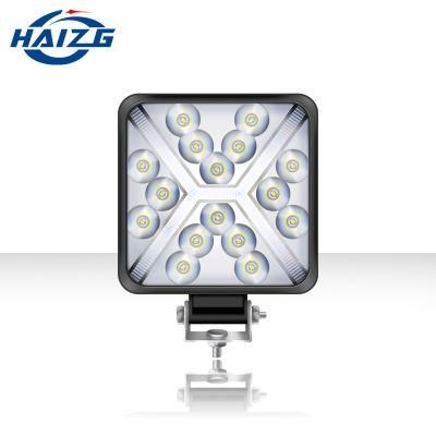 Haizg Dual Color White Yellow Strobe 48W LED Work Light off-Road Jeep