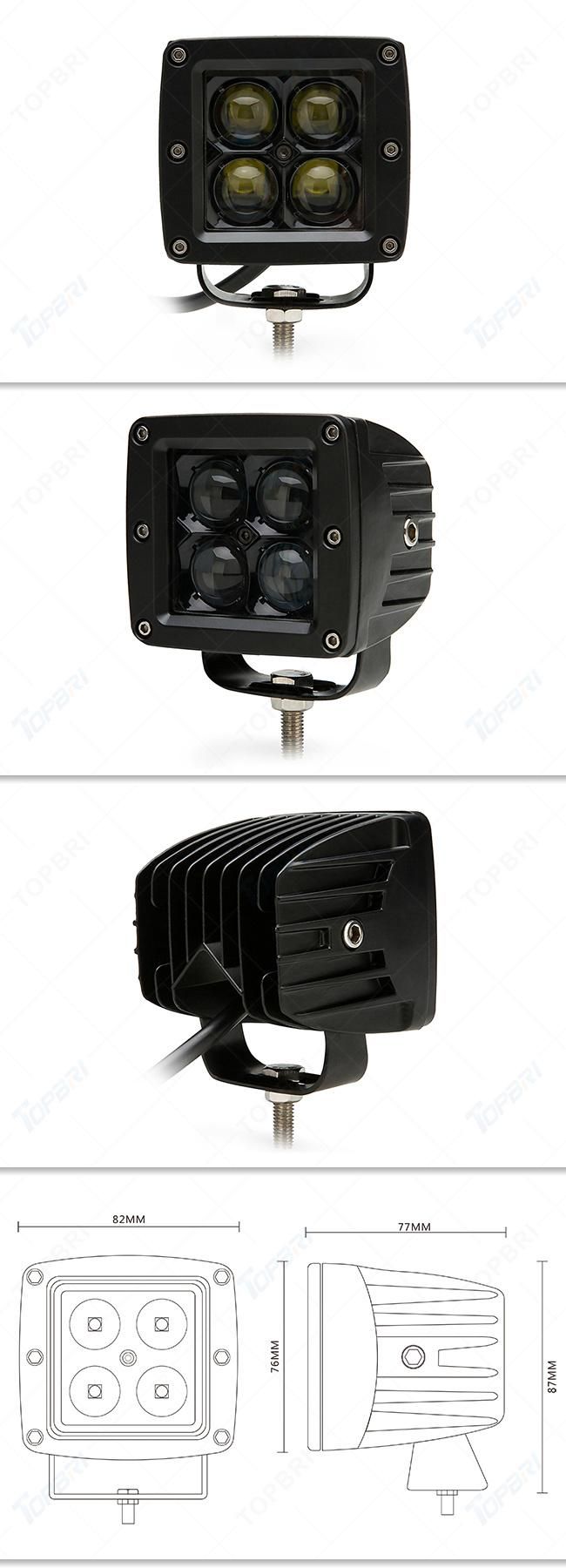 20W Motorcycle LED Working Lamp 12V 24V Cube CREE Work Pod Light for Offroad