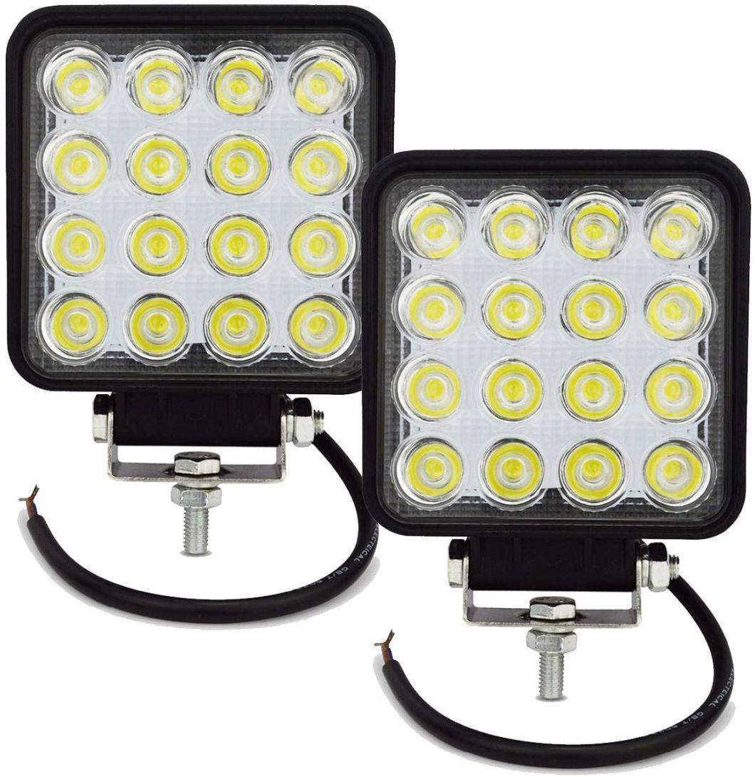 High Power Square Working Lamps Compatible with Jeep Agricultural Tractors