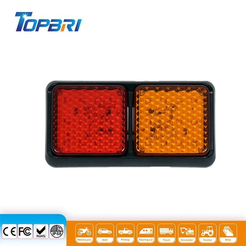 12V 24V Square LED Rear Tail Lamp Auto Car Light for Truck Trailer