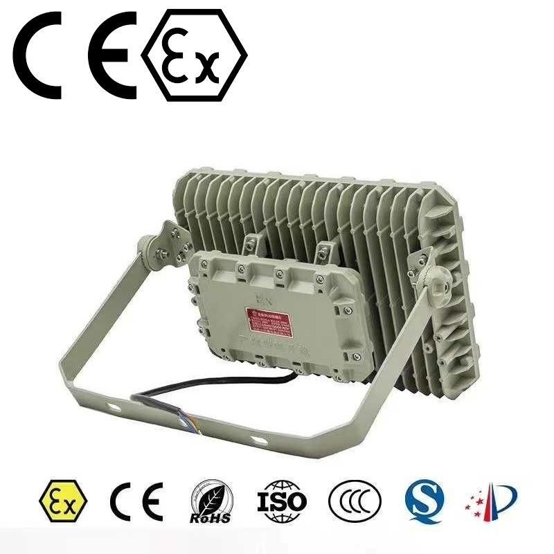 LED Lightings with Iecex Explosive Protected Floodlight 100W 4000K IP66 Weatherproof LED Light Lamps for LNG Tank Process Transportation Marine Industrial Area