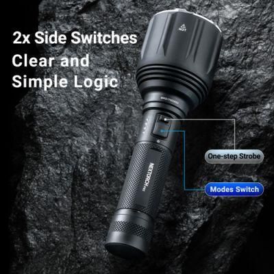 1000 Meter 1200 Lumen Ultra Long Range Tactical Flashlight Nextorch P82 Long Distance Lighting Police Torch Military