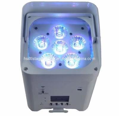 Battery Light Remote Control 6PCS 18W LED Uplight