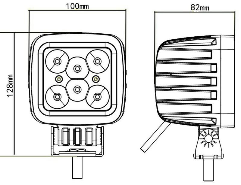 Lmusonu 2630 LED Work Lights for Car Auto Truck 4.0 Inch 30W 2500lm 10-30V High Quality