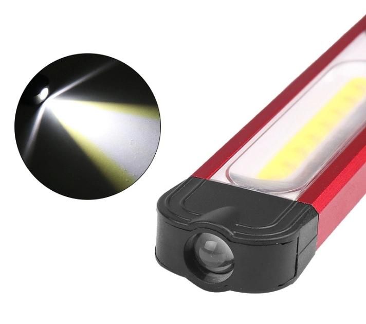 High Quality Portable Pen Mini Inspection Spotlight with Clip Aluminum Working Lamp with Magnetic 4 Flashing Modes Rechargeable COB LED Work Light