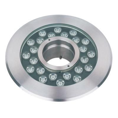 27W 316 Stainless Steel LED Fountain Underwater Pool Light with Nozzle Ring