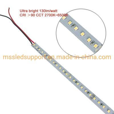 Ultra-Bright 130lm/W 8mm 10mm 12mm PCB 12V 24V LED Rigid Strip SMD 2835 5630 5050 LED Rigid Light Bar Strips for Cabinet Light