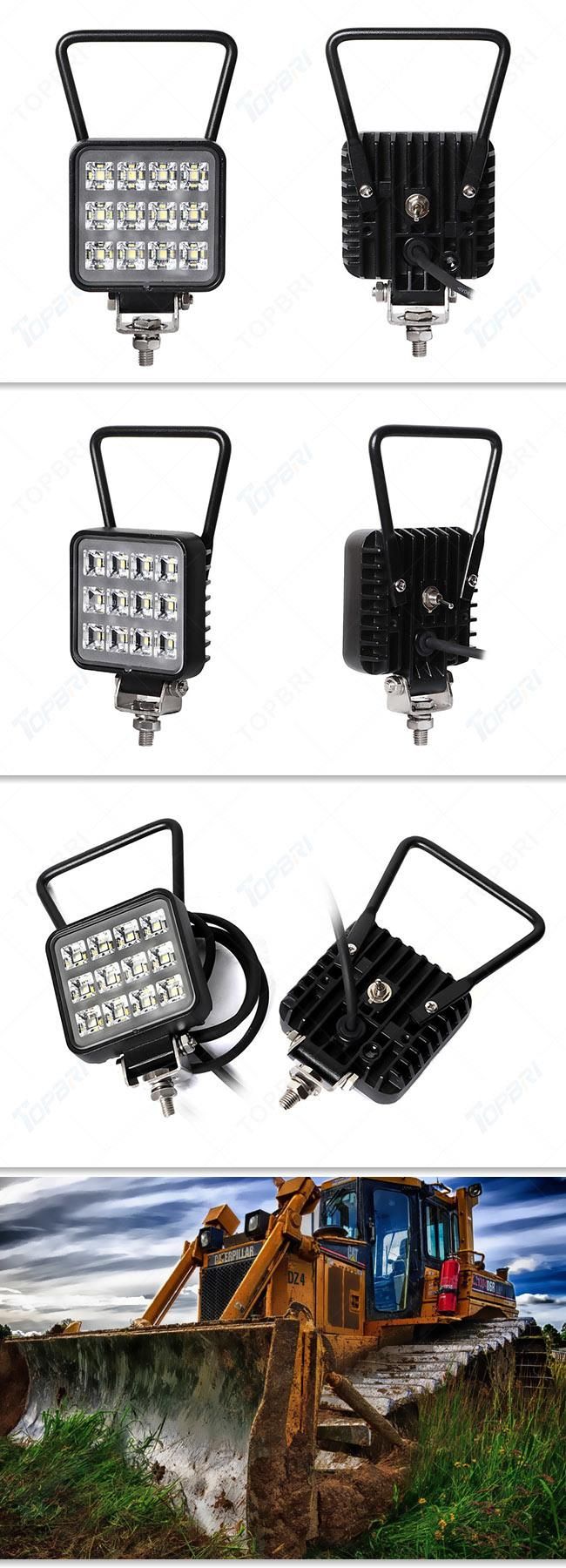Auto Car 3inch Square Tractor Truck Trailer LED Work Driving Lights