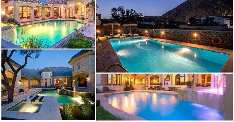 High Brightness LED PAR56 Swimming Pool Light LED Underwater Light for Concrete Swimming Pool IP68 12V 18W SS316L