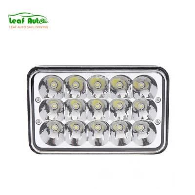 4X6 Dual Beam 45W Sealed Beam LED Work Light for Jeep Pickup Truck off-Road Rectangular Car LED Headlight