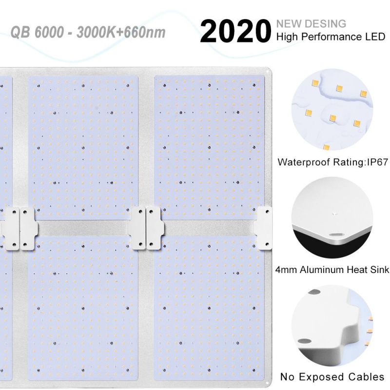 400W LED Panel Grow Lighting for Farm Greenhouse with 3 Years Warranty UL Certificate