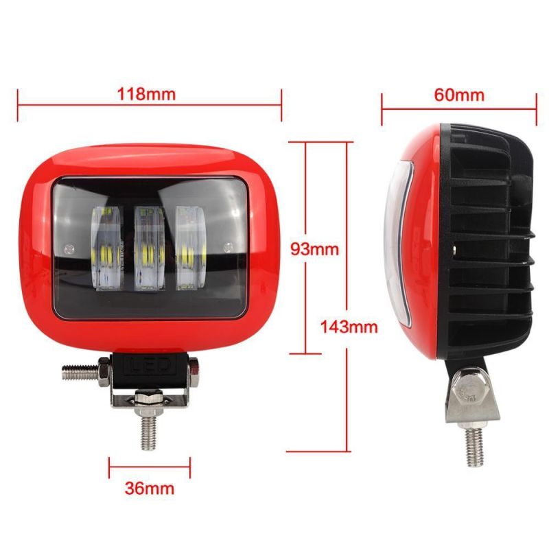 Offroad 6inch 6D LED Work Light Bar Waterproof Spot Fog Driving Light for SUV Vehicle Car Boat