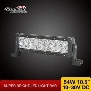 Manufacuturer Aluminum RoHS 54W Aurora LED off Road Light Bar