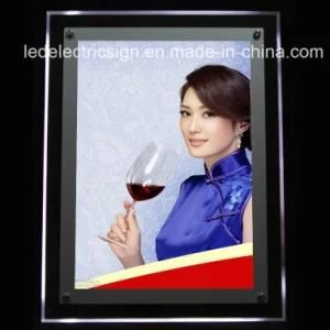 Acrylic Crystal Poster Display Board LED Advertising Light Box