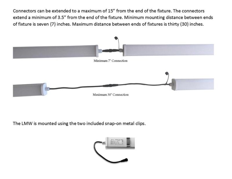 LED 2FT 4FT Tri-Proof Batten Lights for Garage