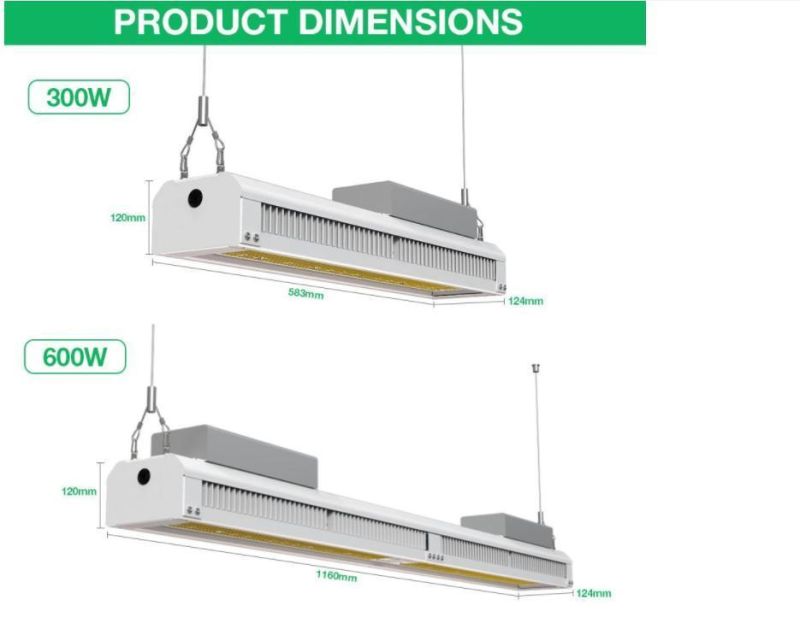 Best Seller 600W Waterproof Full Spectrum LED Grow Light for Indoor Plants Growing Seeding Veg Blooming