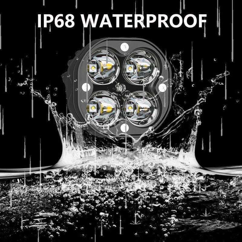 Super Bright 6D Lens off Road 120W 3" Inch Square Car LED Driving Work Light