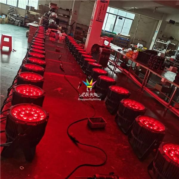 IP65 24X18W DMX PAR 64 Outdoor LED PAR Can Waterproof Stage Lighting