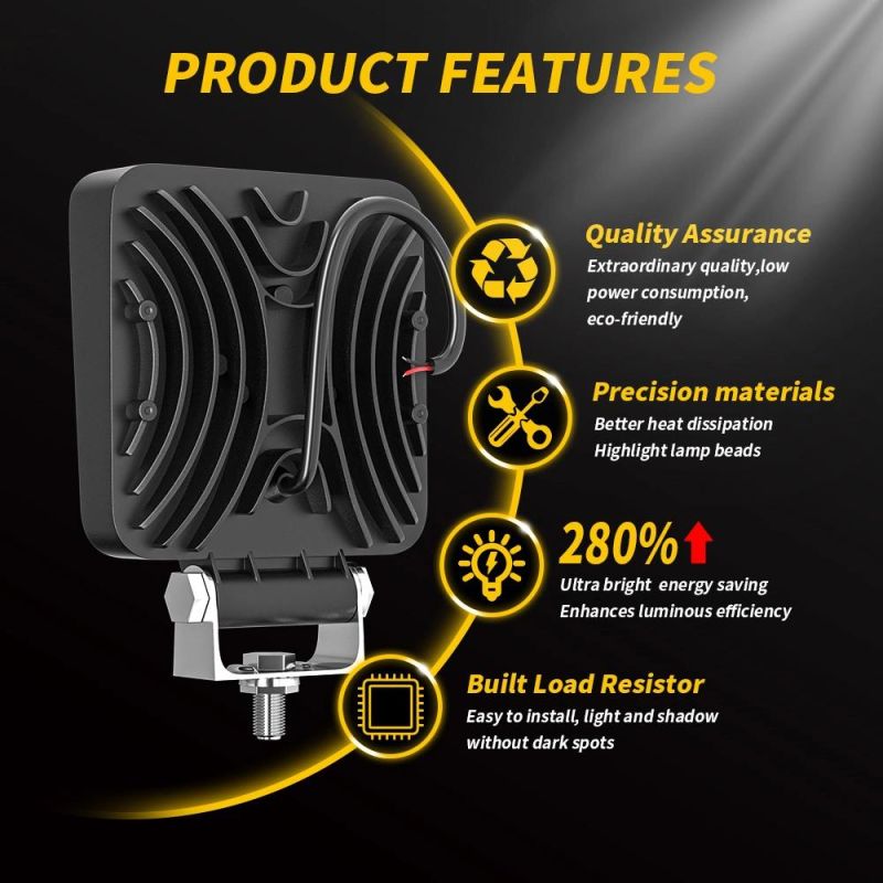 Dxz LED Work Light 48W 4inch LED Driving Lights for Best off Road LED Flexible Work Light