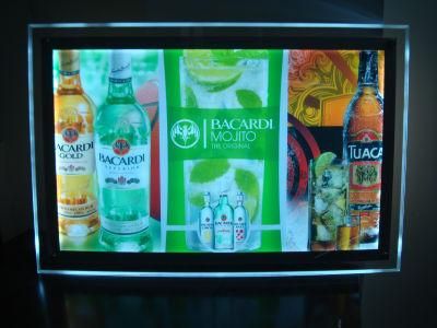 A3 Single Side Acrylic Crystal Screen Slim Advertising Display LED Light Box (DY-CL)