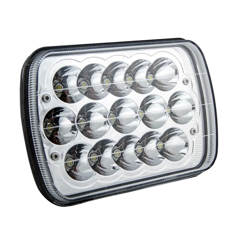 7X5 Inch 45W LED Headlight for Motorcycle with DRL