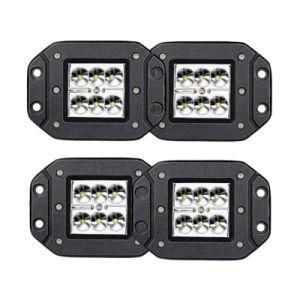 New Design Flush Mounted 3X3&quot; Squared LED Work Light Bar with White Spot Beam