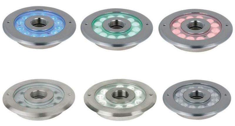 9X3w IP68 RGB LED Underwater Fountain Ring Light