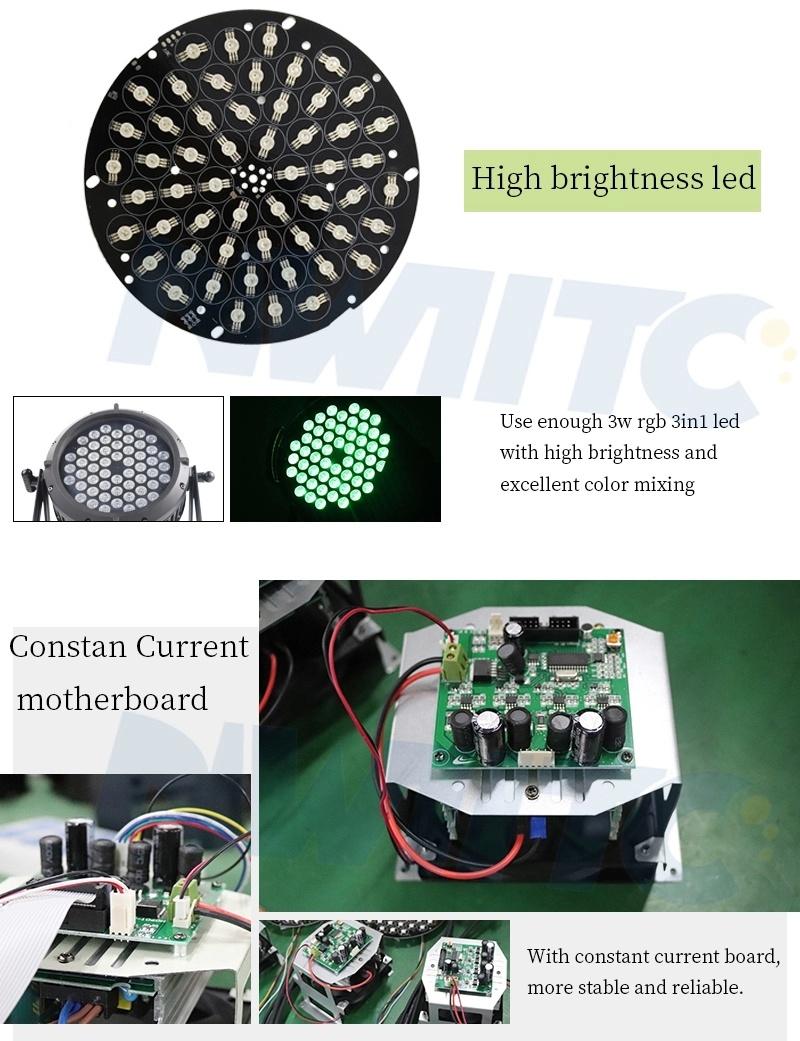 3W 54PCS Waterproof High Brightness LED DMX Stage Light Parcan