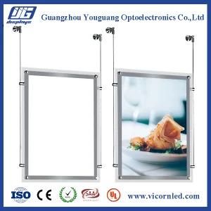 Hanging Double Side poster Crystal LED Light Box-CRD