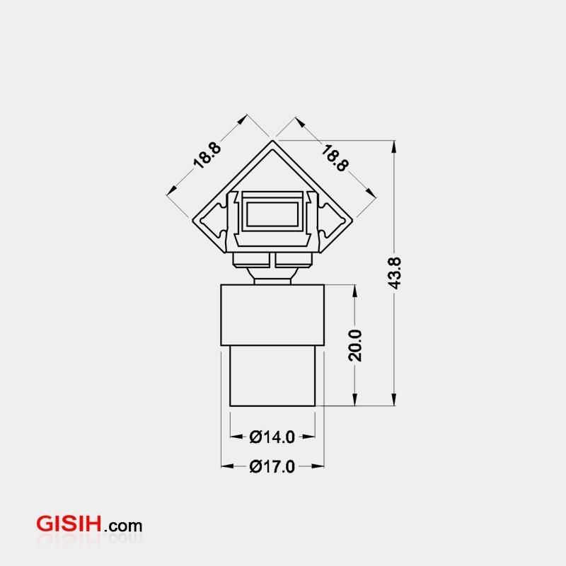 Adjustable Beam Angle Linear CREE 4*1W DC24V LED Recessed Lighting Furniture Linear Light