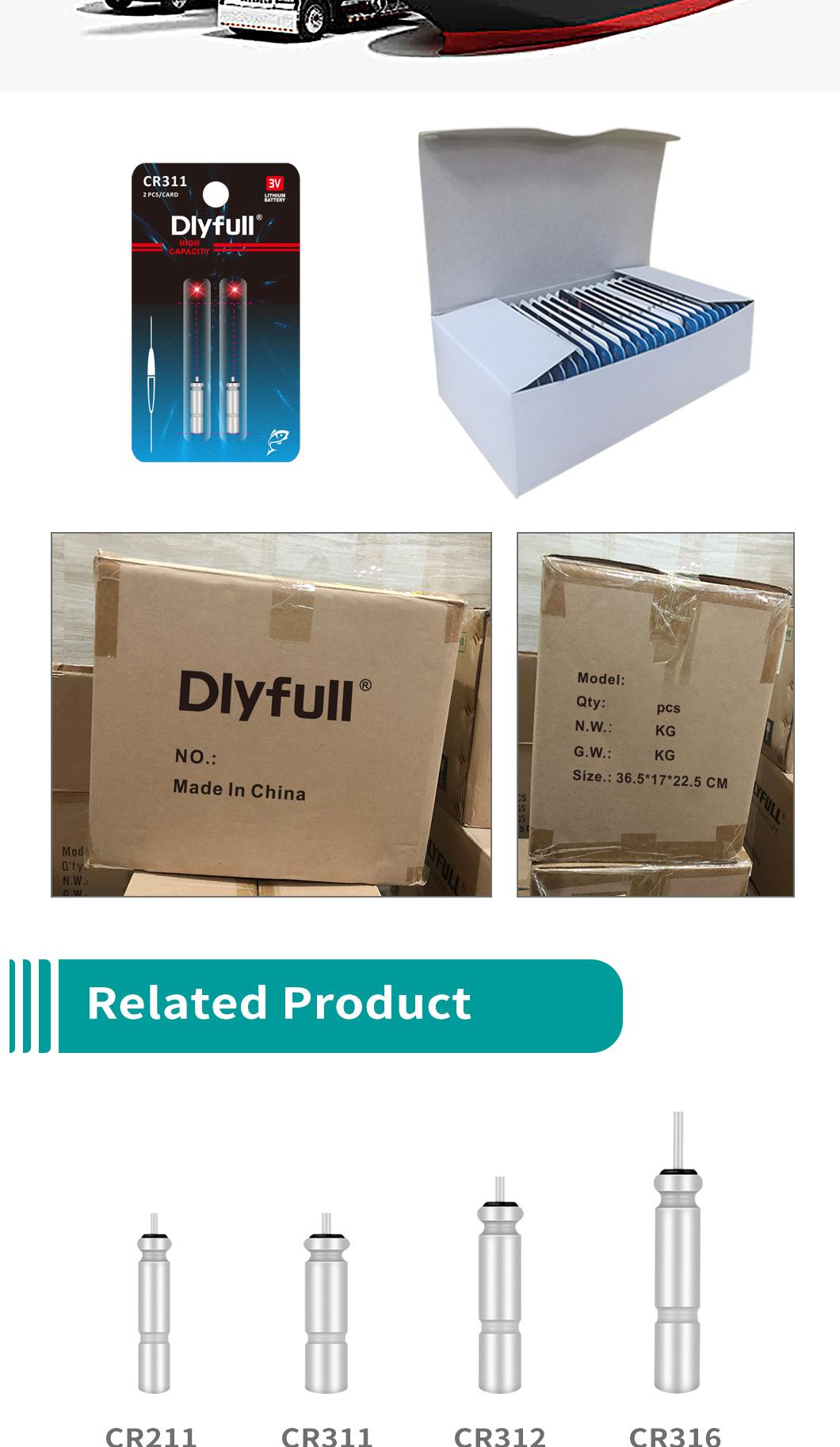 Dlyfull Pin Type Cell Factory Direct Selling Lithium Battery