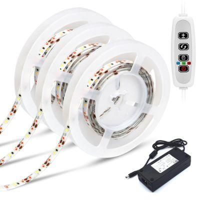 Full Spectrum 3m LED Grow Light Strip 2835 LED Flower Plant Phyto Growth Lamps for Greenhouse Hydroponic Plant Growing 24W Per Reel
