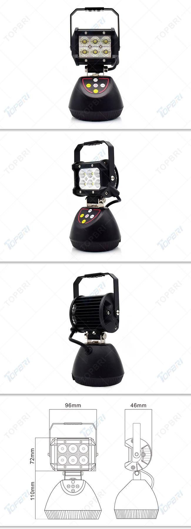 18W Portable Rechargeable LED Flashlight Camping Lights for Hunting