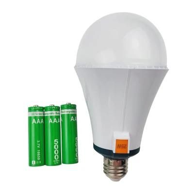 Cx-Lighting High Quality Long Life AC100-265V 25W LED Rechargeable Emergency Light Bulb