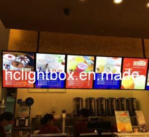 Wall Mounted Illuminated Menu Board Menu Sign