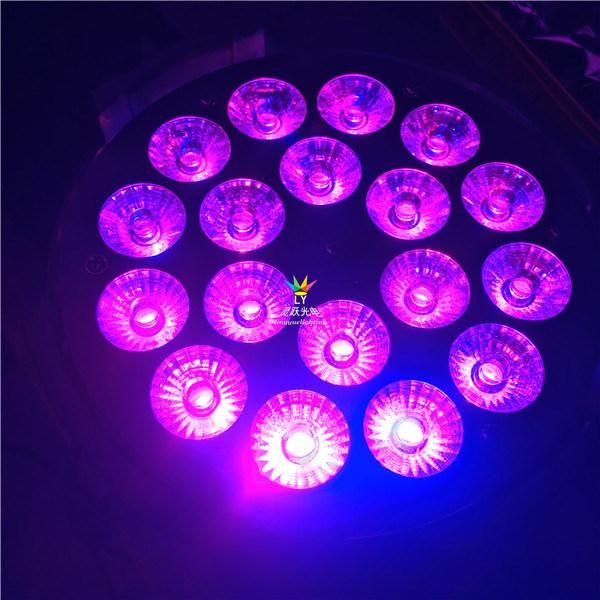 6in1 Rgbawuv 18PCS Aluminum DMX PAR LED Lighting