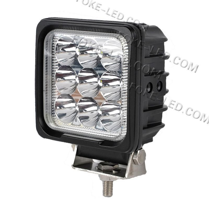 Super Bright DC 12V 4 Inch 27W Square CREE LED Work Light