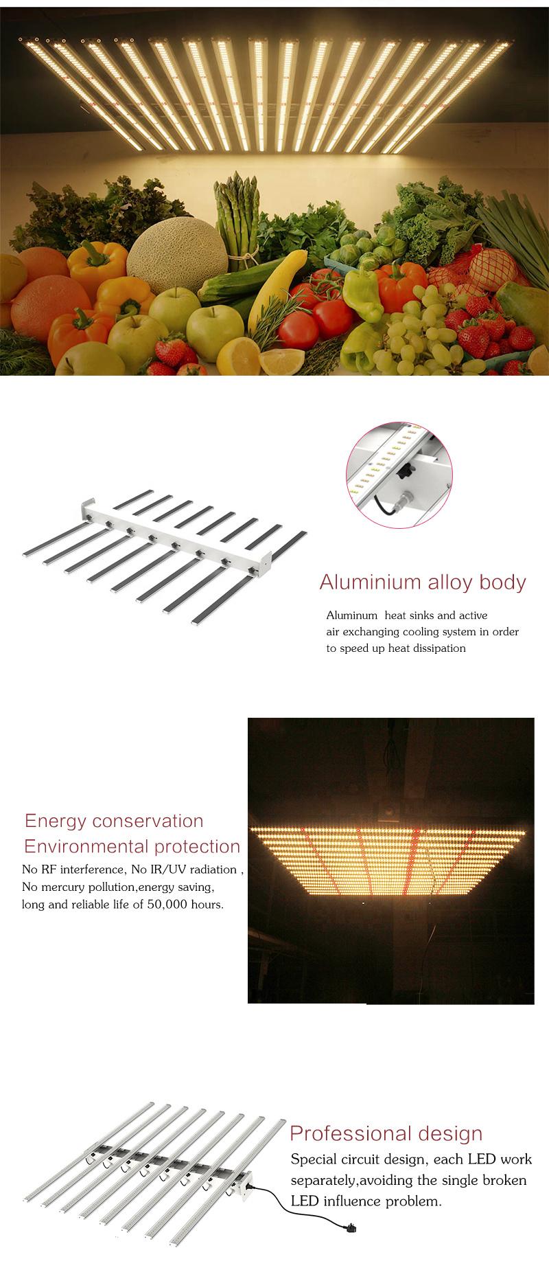 Hydroponic Greenhouse 600W 800W Full Spectrum LED Grow Light for Indoor Plants