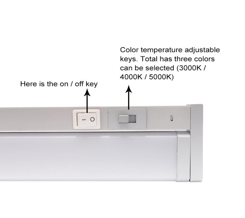 Indoor 8W Dimmable Under Cabinet Light with Angle Adjustable