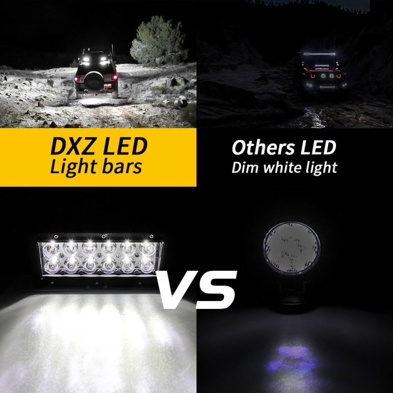 Dxz High Power Hummer Light off Road 36W 12LED LED Bar Straight Lamp 2rows 4X4 Curved 12D LED Light Bar for Truck