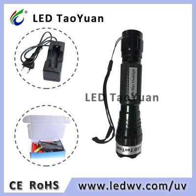 Blue LED Torch Flashlight Uses 3W