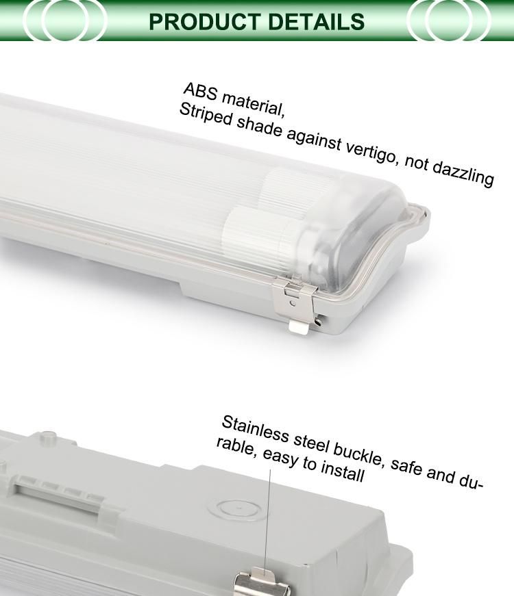 Customized Length IP65 Dust-Proof and Explosion-Proof LED Emergency Tri-Proof Light