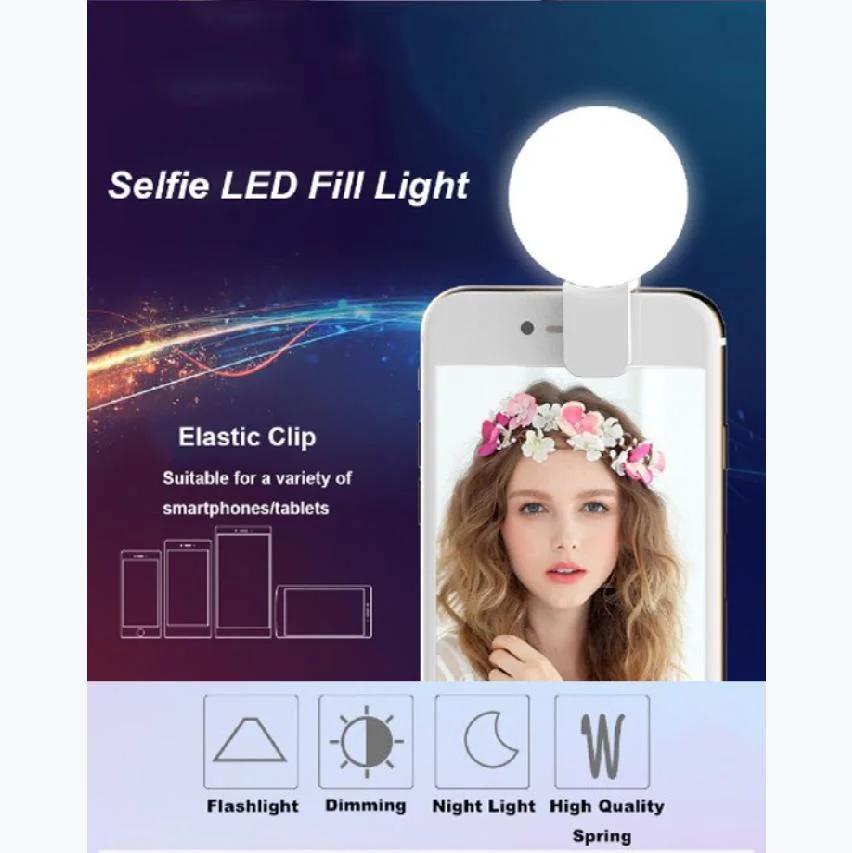 Recharge Smart Phone Portable Fill Ring Light LED Self-Timer Fill Light