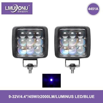 4451A White/Red/Green/Blue LED Work Light 45W 2000lm Spot Beam