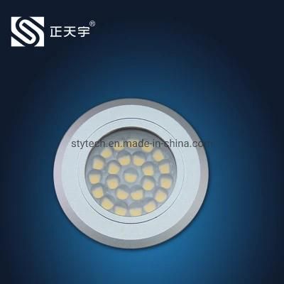 Dimmable DC 12V LED Puck Round Lighting for Furniture/Cabinet/Wardrobe