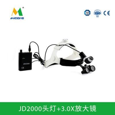 20000lux Hospital LED Medical Headlight with 3.0X Surgical Loupes