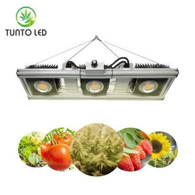 COB Cxb 3590 3 Head 450W Full Spectrum LED Grow Light for Vegetables